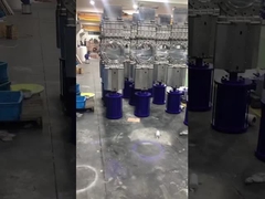 Ventilateur de porte à couteau à lisier avec actionneur pneumatique à double action