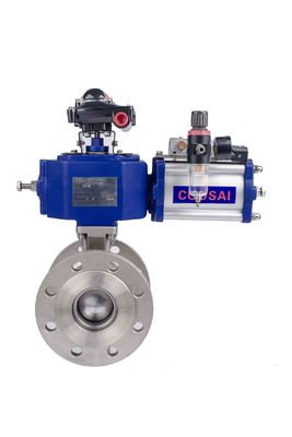 DN15-DN1200 Electric Segment Ball Valve with Electric Operation Method