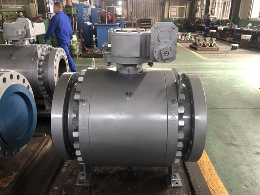 600LB Trunnion Ball Valve with Soft Seat and Bleed Function