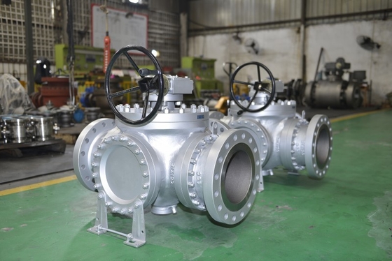 Oil Work Condition 150LB~1500LB Top Entry Ball Valve with Fire Safe and Pneumatic Actuator