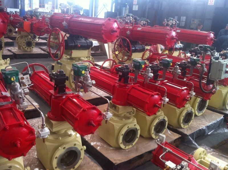 Fire Safe Anti Static Design Double Block And Bleed Pneumatic Top Entry Ball Valve